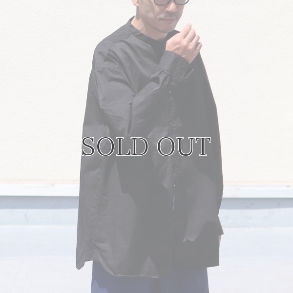 画像5: 遠州織7オンス チノクロス バンドカラー 長袖 ボクシーAライン シャツ【MADE IN JAPAN】『日本製』/ Upscape Audience