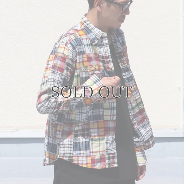 画像4: CAMCO / LS Madras Patchwork Shirts(カムコ/マドラスパッチワーク長袖シャツ)