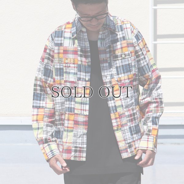 画像3: CAMCO / LS Madras Patchwork Shirts(カムコ/マドラスパッチワーク長袖シャツ)