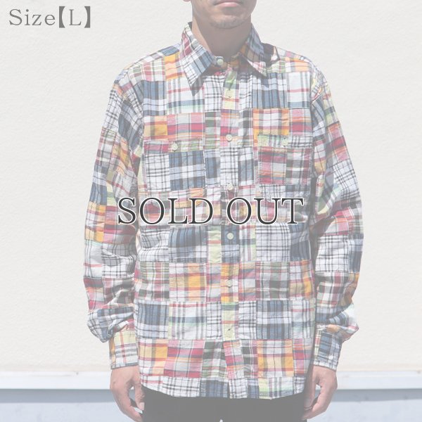 画像8: CAMCO / LS Madras Patchwork Shirts(カムコ/マドラスパッチワーク長袖シャツ)