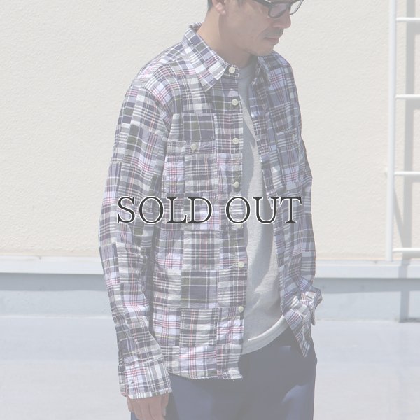 画像4: CAMCO / LS Madras Patchwork Shirts(カムコ/マドラスパッチワーク長袖シャツ)