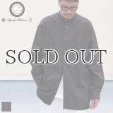 6オンス オックスフォード バンドカラー L/S ボクシーシャツ【MADE IN JAPAN】『日本製』/ Upscape Audience