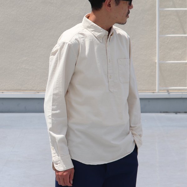 画像4: オックスナローカラーボタンダウンプルオーバーL/Sシャツ【MADE IN JAPAN】『日本製』/ Upscape Audience