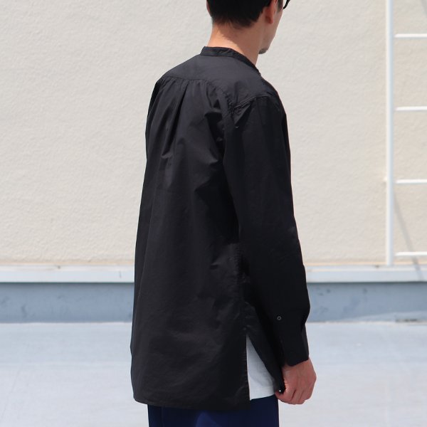 画像5: 【RE PRICE/価格改定】タイプライターバンドカラーオーバーサイズL/Sシャツ【MADE IN JAPAN】『日本製』/ Upscape Audience