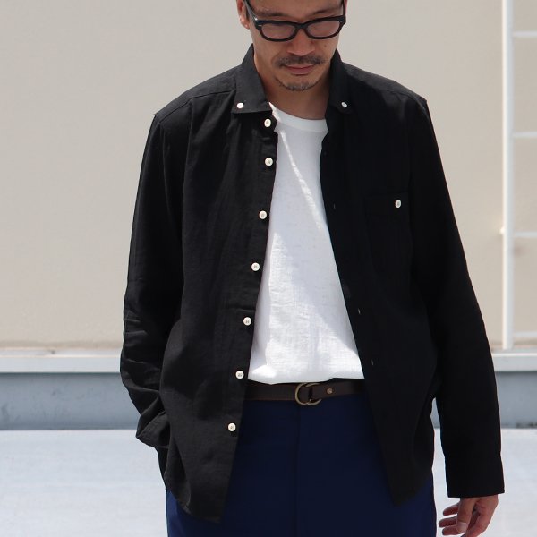 画像10: 【RE PRICE / 価格改定】Coolmax(クールマックス)ボタンダウンワイドスプレッドカラー長袖シャツ / Audience