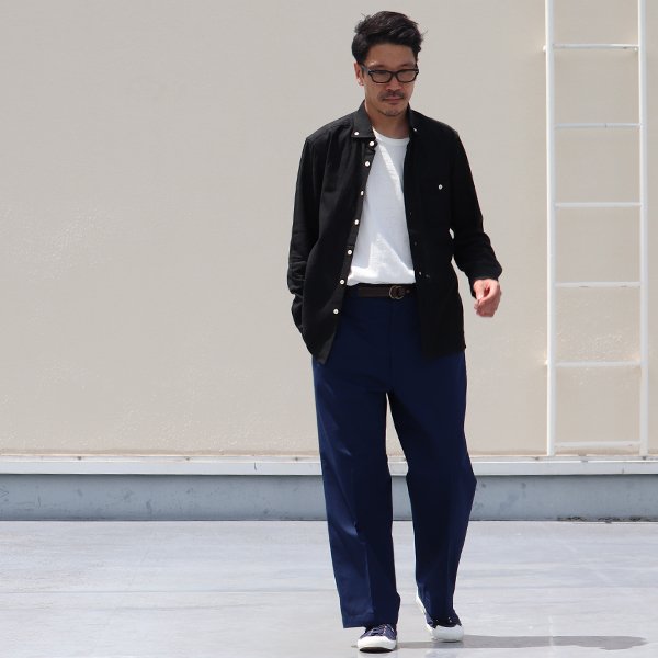 画像13: 【RE PRICE / 価格改定】Coolmax(クールマックス)ボタンダウンワイドスプレッドカラー長袖シャツ / Audience