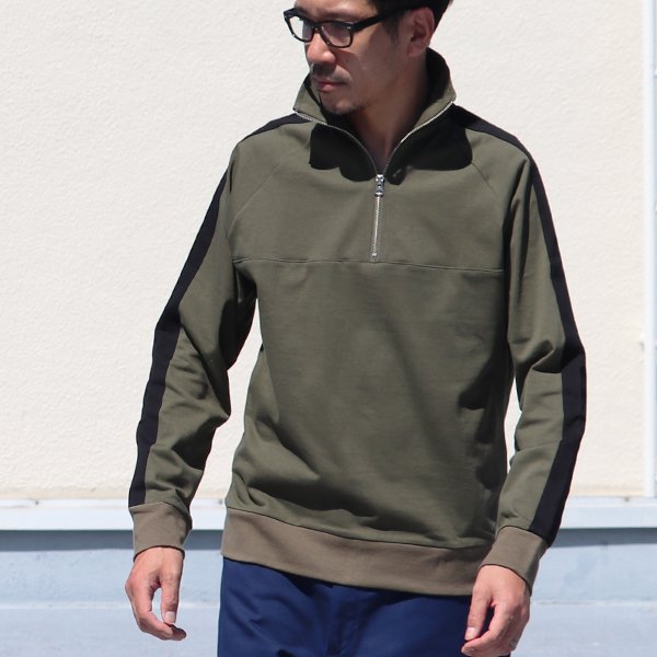 画像3: VORTEX 8オンス(MVS天竺) ハーフZIP トラックジャケット【MADE IN JAPAN】『日本製』/ Upscape Audience