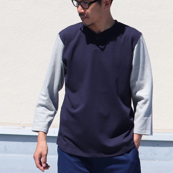 画像4: 【RE PRICE/価格改定】Basque10オンス(バスク天竺)BBアンダー7分袖カットソー【MADE IN JAPAN】『日本製』/ Upscape Audience