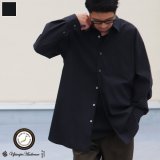 70/30クロス ストレッチタイプライターレギュラーカラー L/S ボクシーシャツ【MADE IN JAPAN】『日本製』/ Upscape Audience