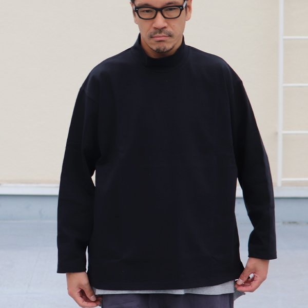画像11: Basque10オンス（バスク天竺）フレンチボーダー モックネック ボクシー Tee【MADE IN JAPAN】『日本製』/ Upscape Audience