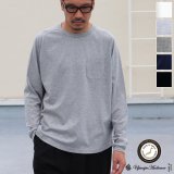 コーマ天竺ヘムラウンド 胸ポケ付き C/N L/S Tee【MADE IN JAPAN】/ Upscape Audience