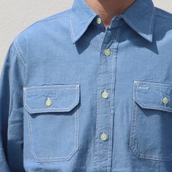 画像21: CAMCO（カムコ）/ CHAMBRAY WORK SHIRTS(シャンブレー 長袖 ワークシャツ )