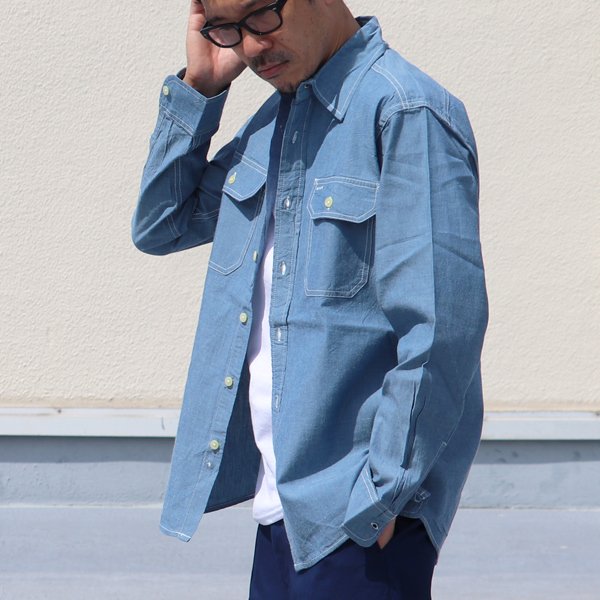 画像10: CAMCO（カムコ）/ CHAMBRAY WORK SHIRTS(シャンブレー 長袖 ワークシャツ )