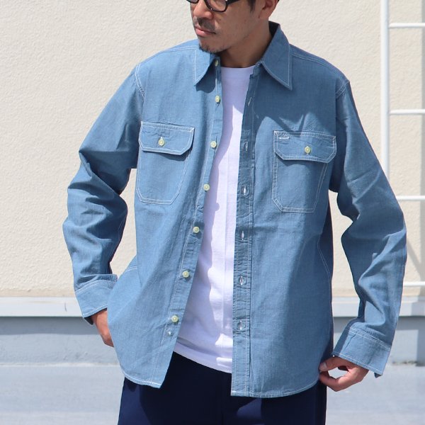 画像8: CAMCO（カムコ）/ CHAMBRAY WORK SHIRTS(シャンブレー 長袖 ワークシャツ )