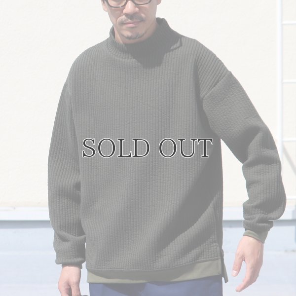 画像8: 「尾州」コットンキルト モックネック プルオーバー【MADE IN JAPAN】『日本製』 / Upscape Audience