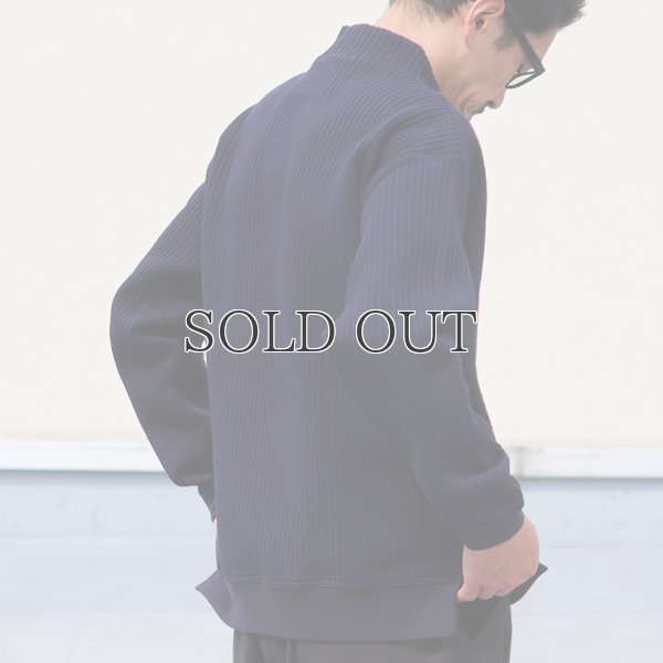 画像7: 「尾州」コットンキルト モックネック プルオーバー【MADE IN JAPAN】『日本製』 / Upscape Audience