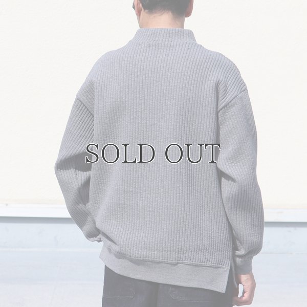画像4: 「尾州」コットンキルト モックネック プルオーバー【MADE IN JAPAN】『日本製』 / Upscape Audience