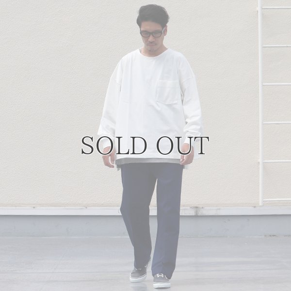 画像7: VORTEX 8オンス（MVS天竺）サイドスリット Aライン ボクシー長袖Tee【MADE IN JAPAN】『日本製』/ Upscape Audience