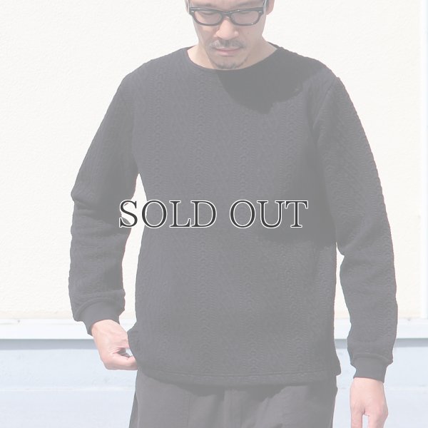 画像3: 「尾州」ストライプキルト クルーネック プルオーバー【MADE IN JAPAN】『日本製』 / Upscape Audience