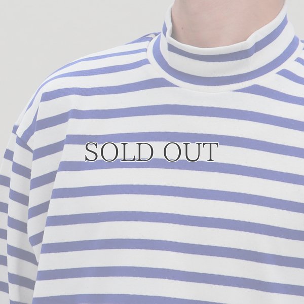 画像13: Basque10オンス（バスク天竺）フレンチボーダー モックネック ボクシー Tee【MADE IN JAPAN】『日本製』/ Upscape Audience