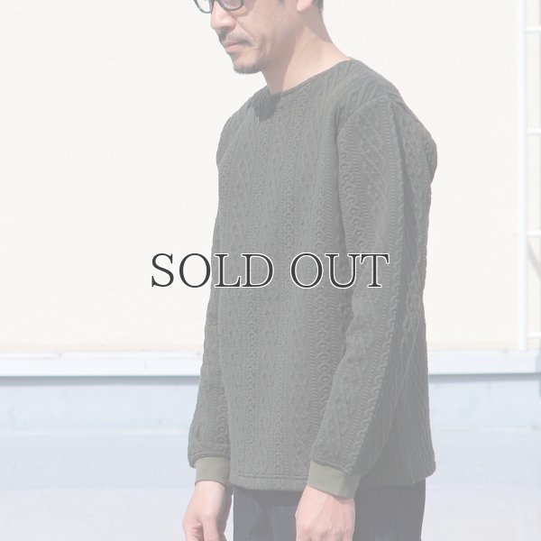 画像5: 「尾州」ストライプキルト クルーネック プルオーバー【MADE IN JAPAN】『日本製』 / Upscape Audience