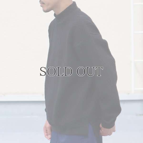 画像5: 「尾州」コットンキルト モックネック プルオーバー【MADE IN JAPAN】『日本製』 / Upscape Audience