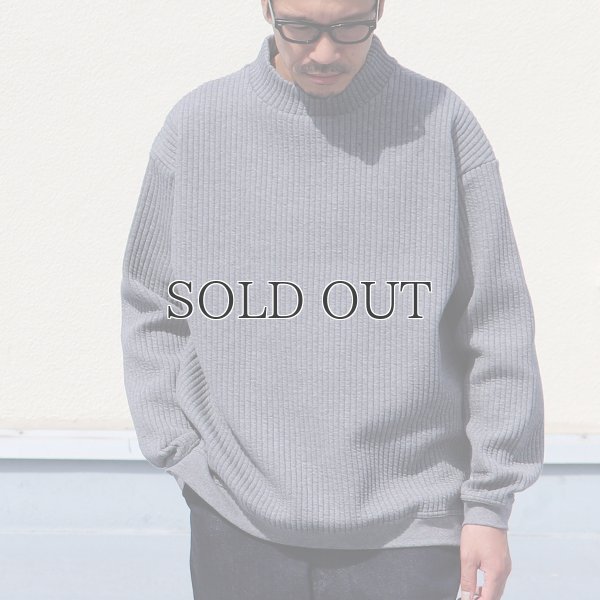 画像3: 「尾州」コットンキルト モックネック プルオーバー【MADE IN JAPAN】『日本製』 / Upscape Audience
