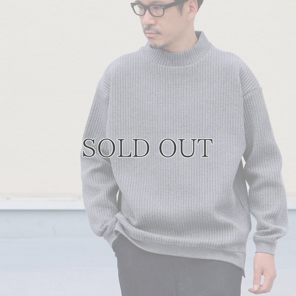 画像4: 「尾州」コットンキルト モックネック プルオーバー【MADE IN JAPAN】『日本製』 / Upscape Audience