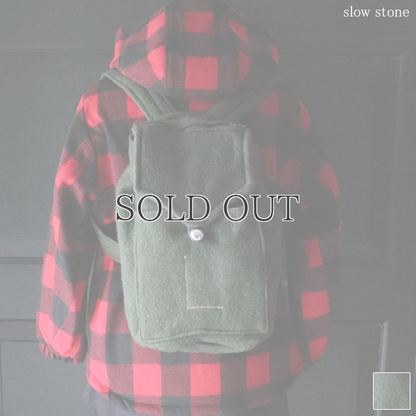 画像1: DEAD STOCK  / Slow Stone Wool remake backpack（ ウール リメイク バッグパック / フランス軍）