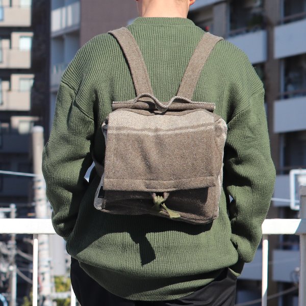 画像2: DEAD STOCK  / Slow Stone Wool remake backpack（ ウール リメイク バッグパック / イタリア軍）