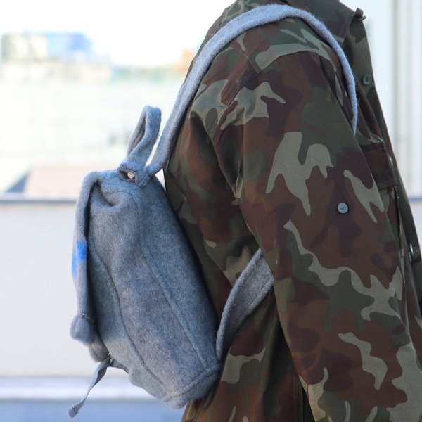 画像7: DEAD STOCK  / Slow Stone Wool remake backpack（ ウール リメイク バッグパック / フィンランド軍）