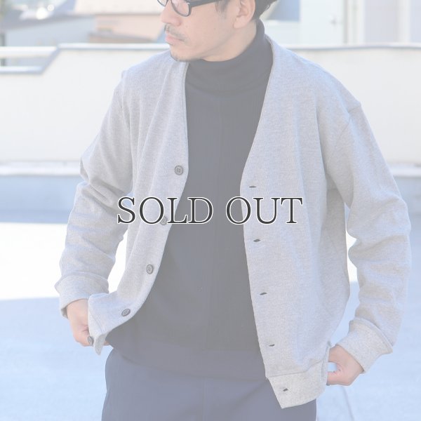 画像4: 【RE PRICE/価格改定】ハニカムワッフルモックネックVショールニットカーディガン【MADE IN JAPAN】『日本製』/ Upscape Audience