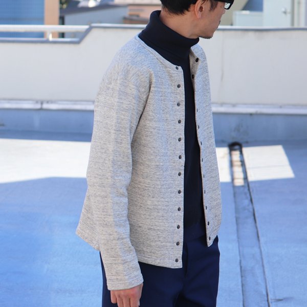 画像4: 【RE PRICE/価格改定】ヘビーウェイト裏毛クルーネックスナップジャケット【MADE IN JAPAN】『日本製 / Upscape Audience