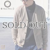 度詰ワッフルモックVネック長袖カーディガン【MADE IN JAPAN】『日本製』/ Upscape Audience