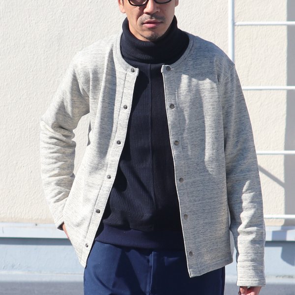 画像3: 【RE PRICE/価格改定】度詰裏毛スナップボタンジャケット【MADE IN JAPAN】『日本製』/ Upscape Audience