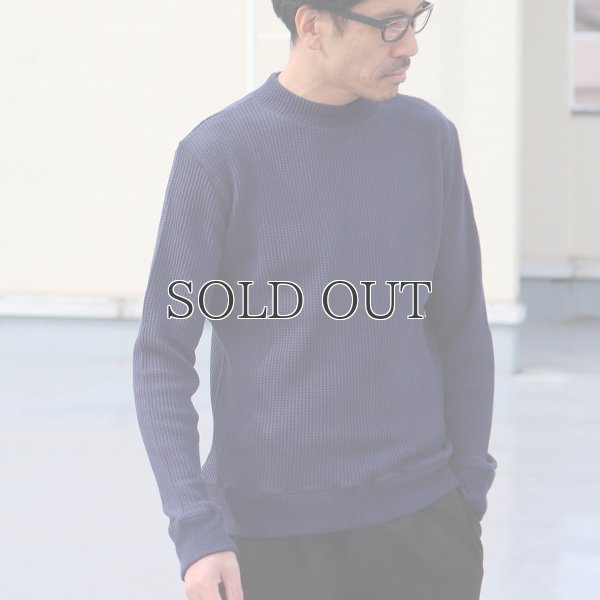 画像4: BIGワッフルモックネック長袖ニットソー【MADE IN JAPAN】『日本製』/ Upscape Audience