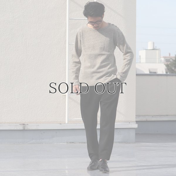 画像6: ブリティッシュ天竺3ボタンボートネック長袖ニット【MADE IN JAPAN】『日本製』/ Upscape Audience