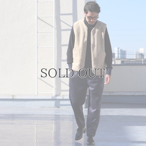 画像5: ソフトタッチ ボアフリース Vネック ZIP ベスト【MADE IN JAPAN】『日本製』/ Upscape Audience