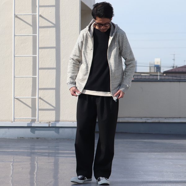 画像9: 【RE PRICE/価格改定】度詰裏毛フードスタンドブルゾン 【MADE IN JAPAN】『日本製』/ Upscape Audience