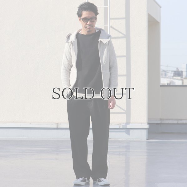 画像7: mix杢裏毛3ボタンスタンドカラーフードジップパーカー【MADE IN JAPAN】 【送料無料】 / Upscape Audience