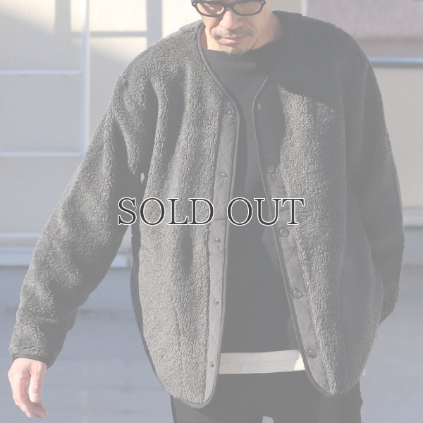 画像4: 【Lanificio Becagli（ベッカリー）】トスカーナボア スナップジャケット【MADE IN JAPAN】『日本製』/ Upscape Audience