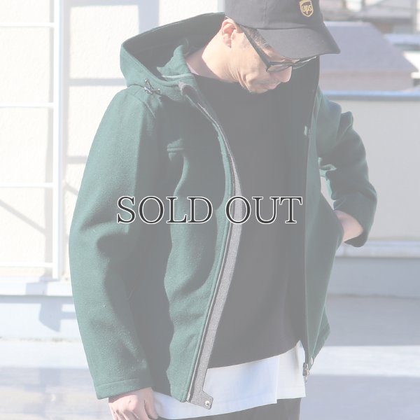 画像4: 840gピュアウールメルトンマウンテニアフードジャケット 【送料無料】 / Audience