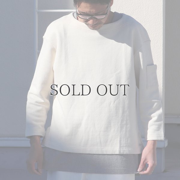 画像3: 30/7ヴィンテージ裏毛 ボートネック 袖ポケ付 スウェット【MADE IN JAPAN】『日本製』 / Upscape Audience