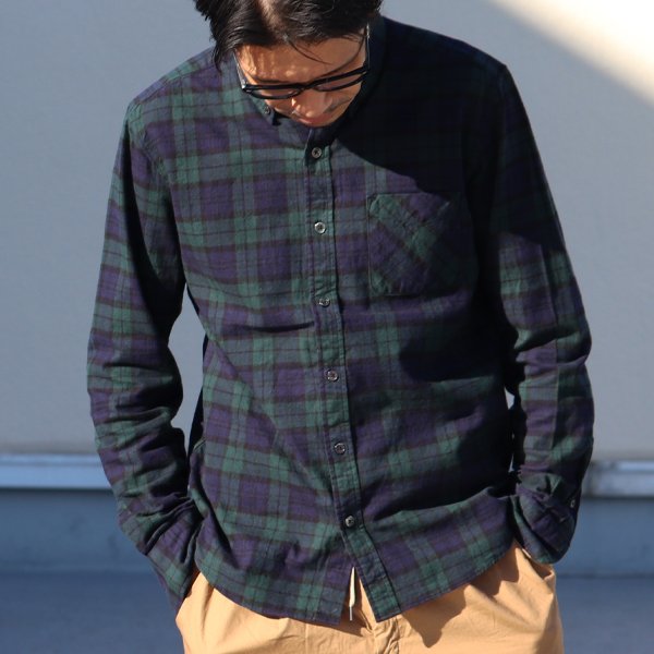 画像8: 【RE PRICE / 価格改定】フランネルチェックチビ衿ボタンダウン長袖_Shirts【MADE IN JAPAN】『日本製』/ Upscape Audience