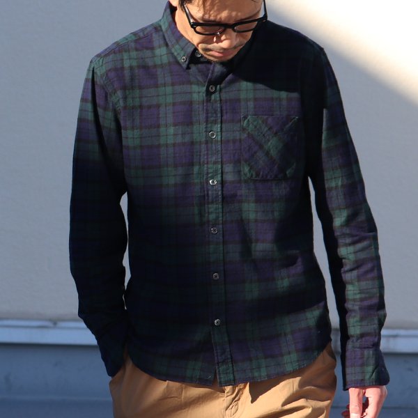 画像4: 【価格改定/RE PRICE】フランネルチェックチビ衿ボタンダウン長袖_Shirts【MADE IN JAPAN】『日本製』/ Upscape Audience