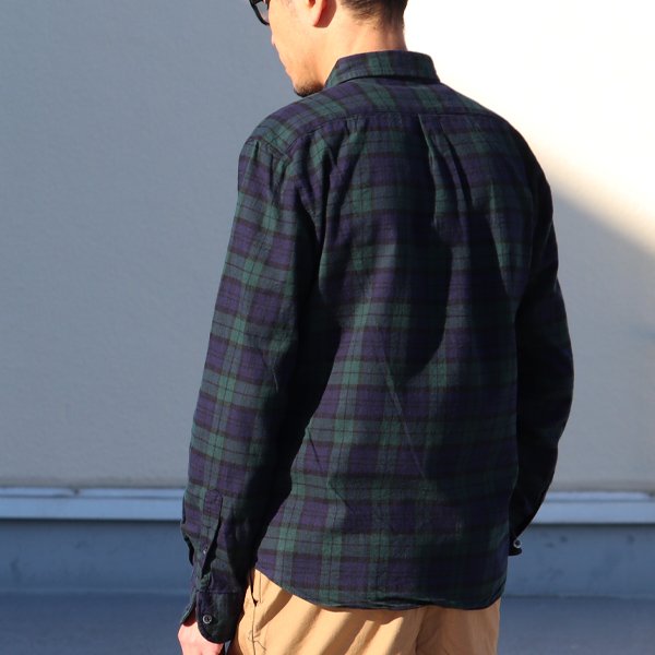 画像9: 【RE PRICE / 価格改定】フランネルチェックチビ衿ボタンダウン長袖_Shirts【MADE IN JAPAN】『日本製』/ Upscape Audience
