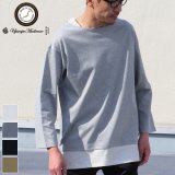 【RE PRICE/価格改定】コーマ天竺×度詰ワッフルボートネックレイヤード9/S BIGカットソー【MADE IN JAPAN】『日本製』 / Upscape Audience