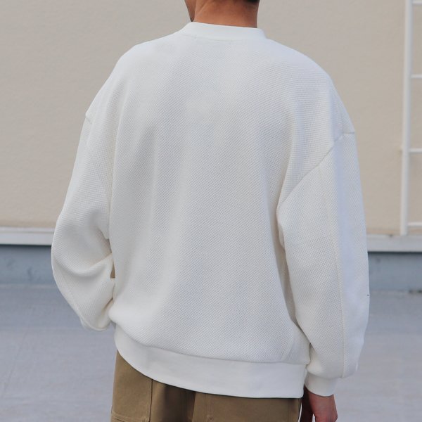 画像8: ローゲージストレッチ カノコダブルフェイス（15オンス）クルーネック スウェット【MADE IN JAPAN】『日本製』 / Upscape Audience