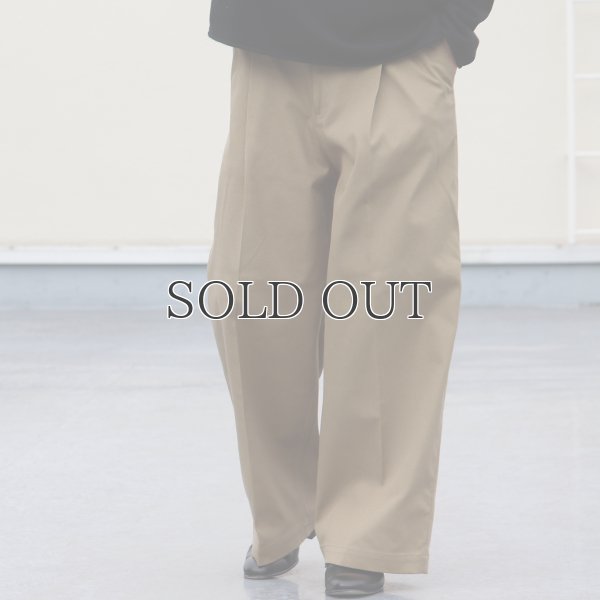 画像3: CAVE カツラギ 1タックワイドパンツ / Audience
