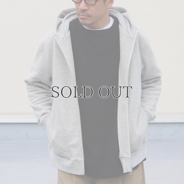 画像2: 30/8 吊り裏毛 スタンド フードZIPパーカー【MADE IN JAPAN】【送料無料】『日本製』 / Upscape Audience